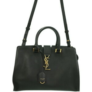 SAINT LAURENT PARIS Monogram Cabas 2way Leather HandBag